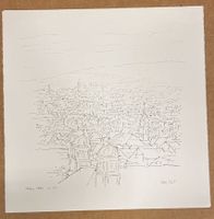 Lithografie Ansicht Olten von Willi Fust 1990    (ID b3451)