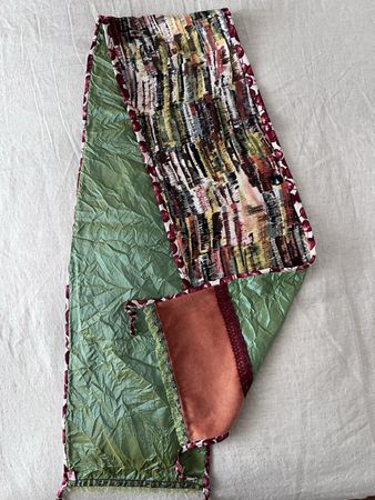 Foulard Seide, verschiedene Stoffe, beidseitig tragbar