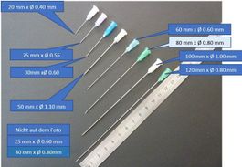 1x Nadel / Kanüle 80mm x ø 0.80 mm