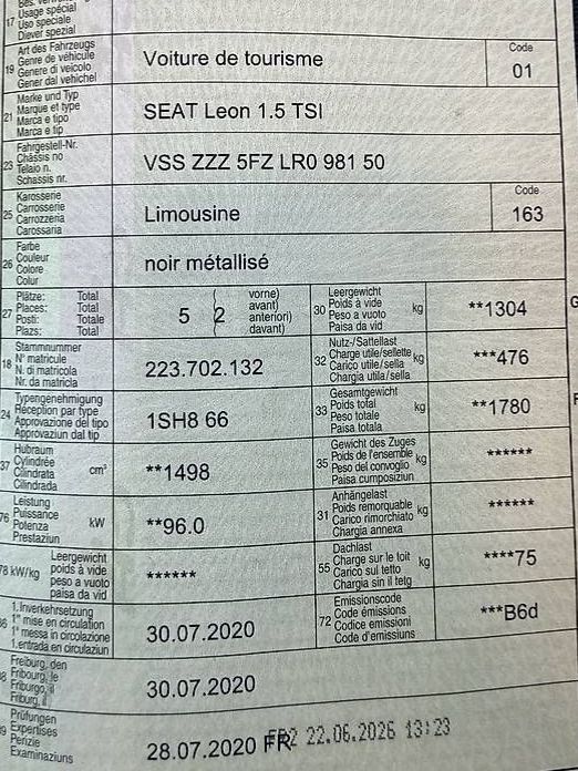 Seat Autos: Seat Leon expertisée – Gebraucht aus St-Aubin FR von Sanson1969 3