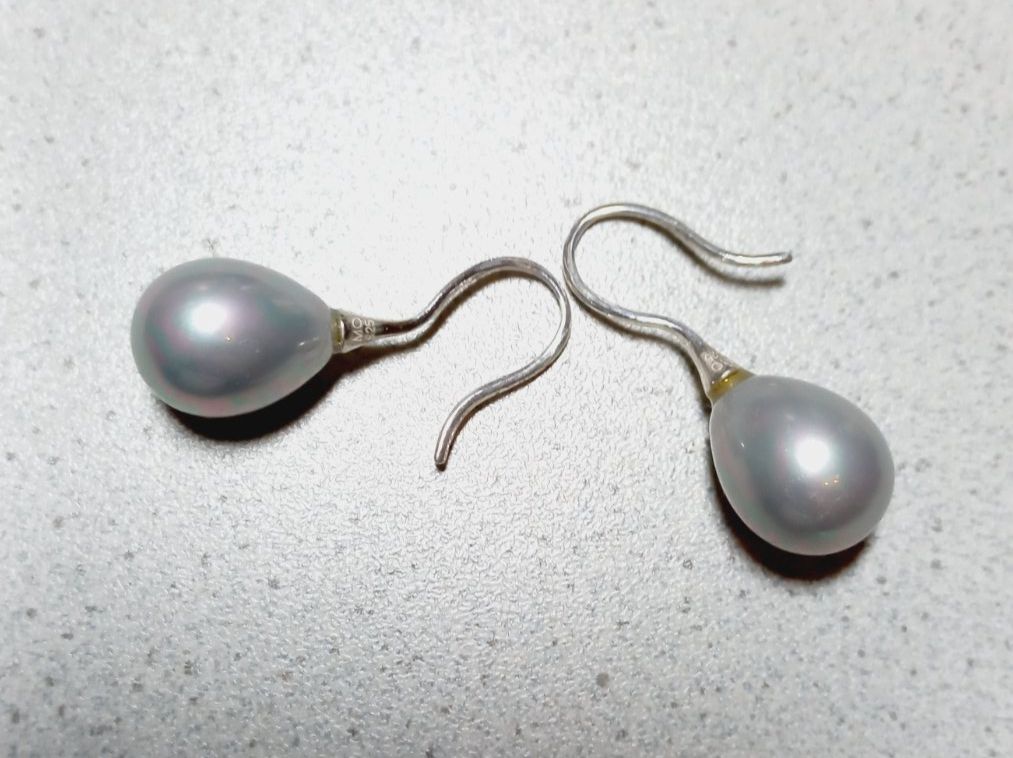 Ohrringe & -stecker: Muschelkern Perlen Ohrhänger Silber 925 – Neu und originalverpackt aus Winistorf von acreativ 2