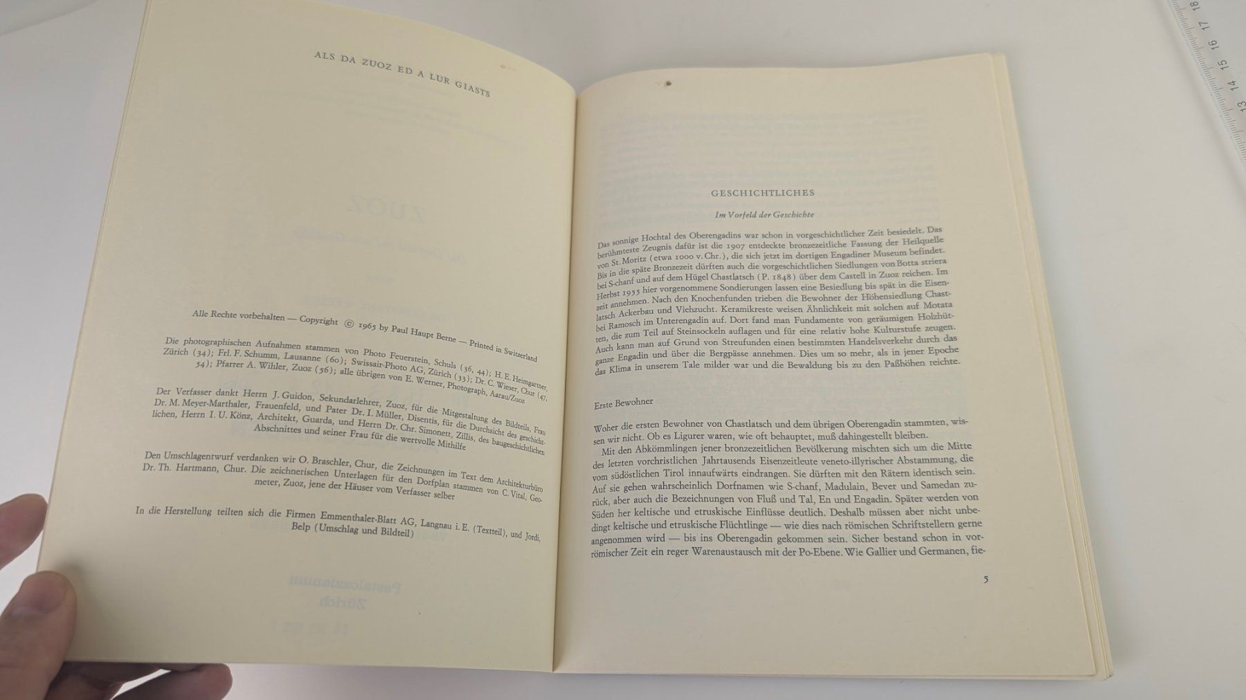 Libri: Schweizer Heimatbücher: Zuoz 1965 – Usato da Zürich venduto da axolottchen 4