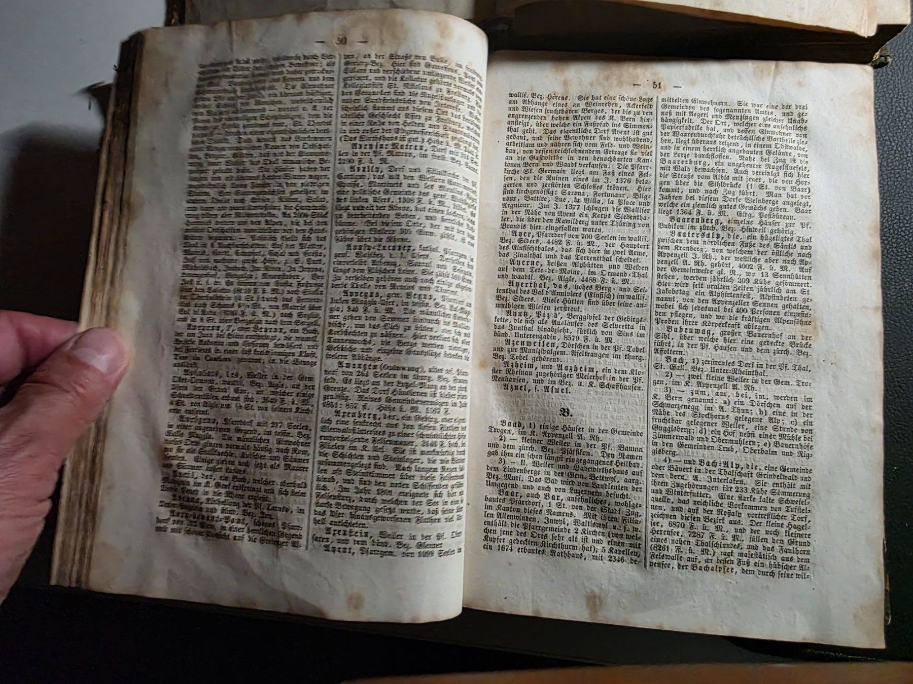 Bücher: Hand Lexikon Schweizerische Eidgenossenschaft 1856 – Gebraucht aus Walterswil BE von Lonitti 2
