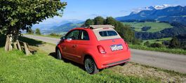 Fiat 500C Cabrio Rot/Beige