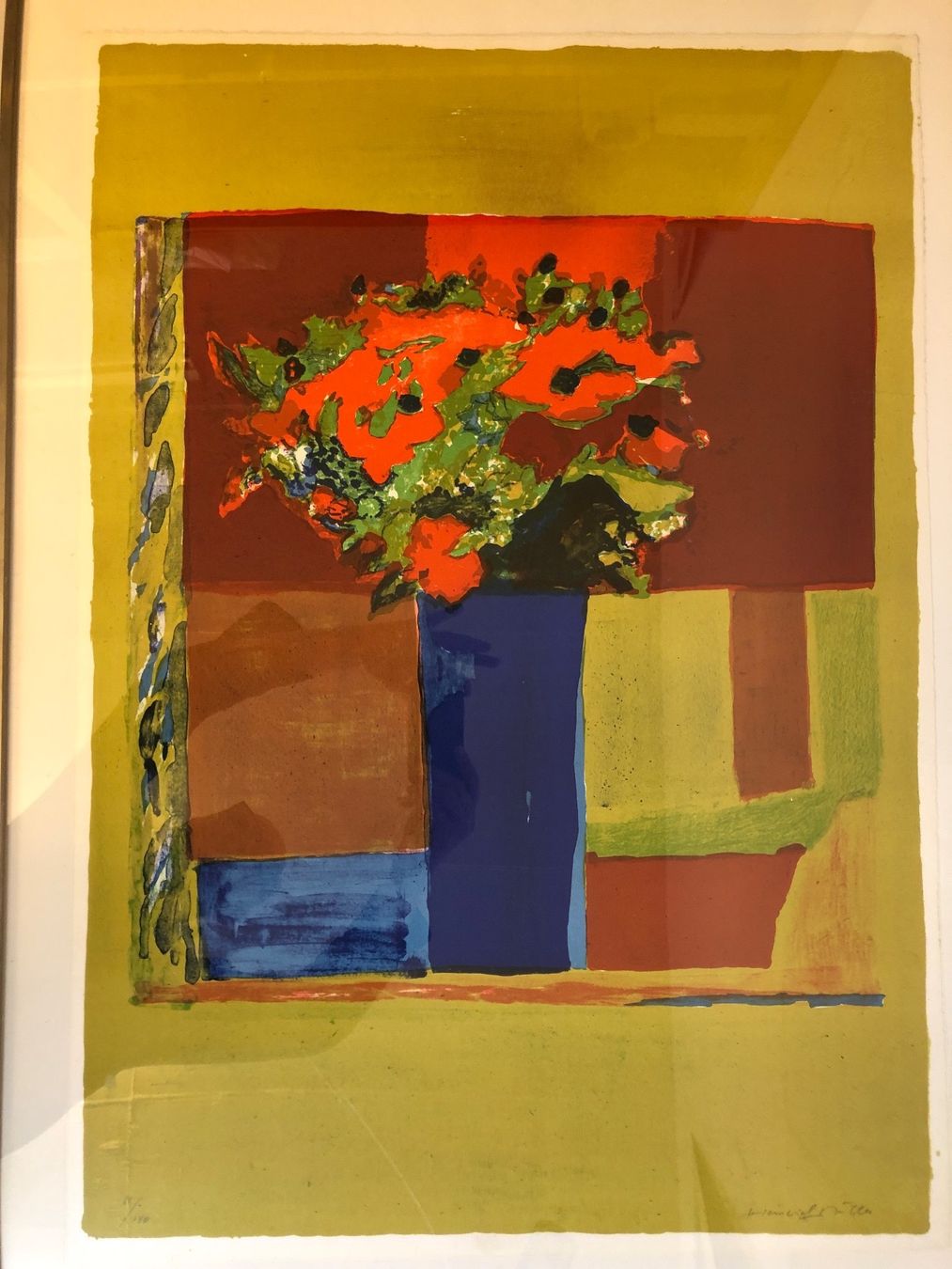Grafica & Litografie: Blumenstrauß Heinrich Müller Lithografie – Usato da Gossau ZH venduto da peabo 1
