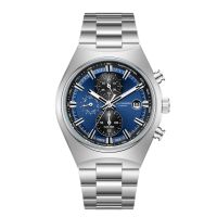 🇬🇧 Herrenuhr ®Lee Cooper Edelstahl Blau Silber 5ATM NEU