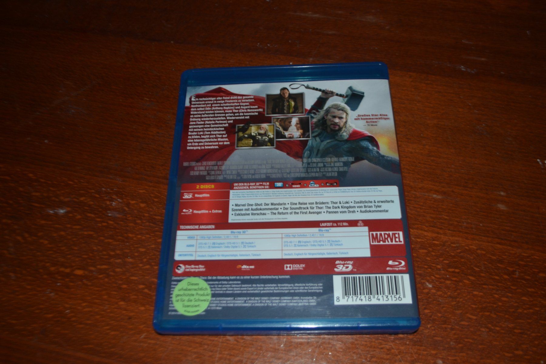 Tutti i DVDs: Thor the Dark Kingdom 2D/3D – Usato da Laupen ZH venduto da chefdom 3