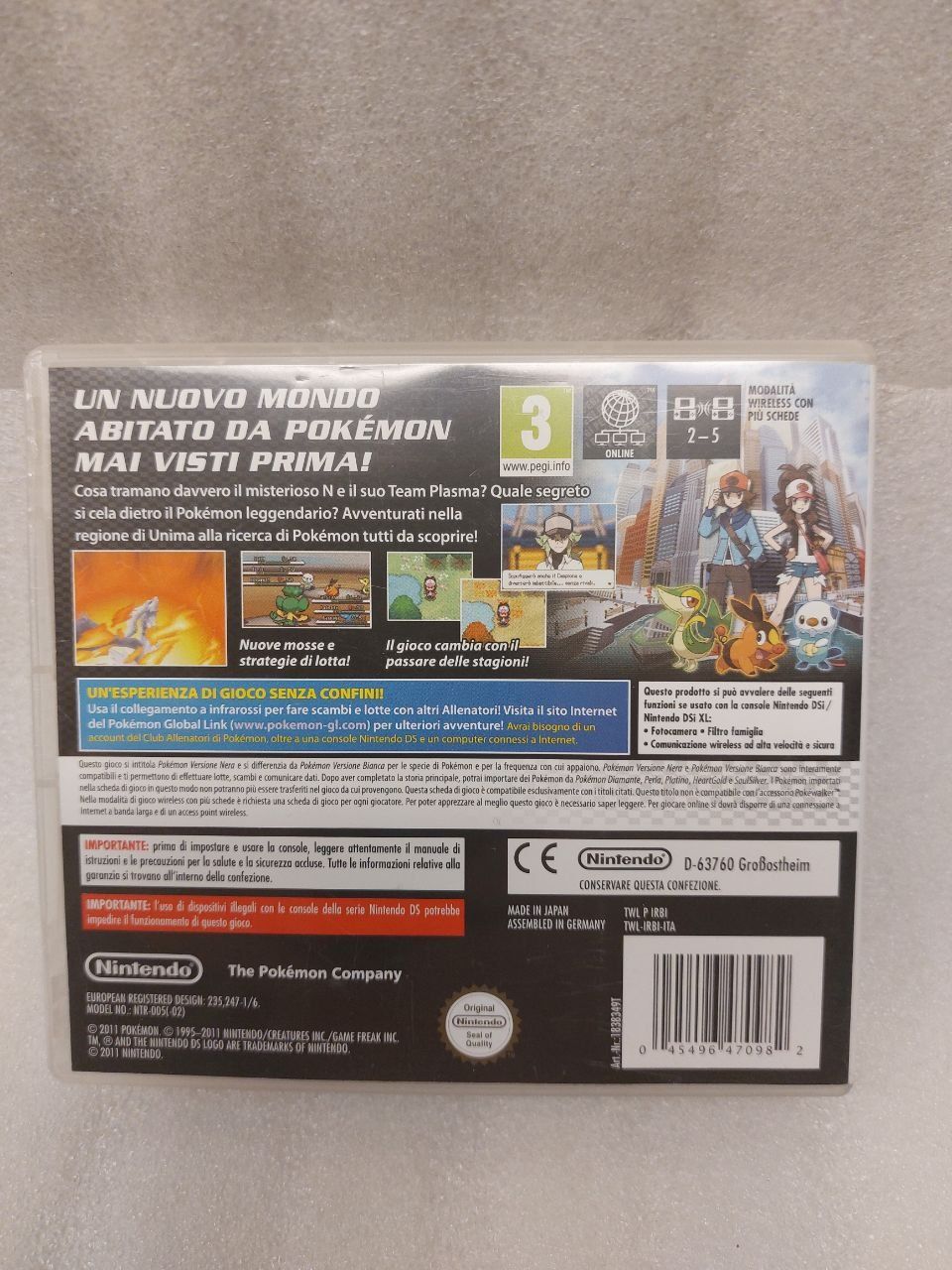 Nintendo Spiele: Pokemon Versione Nera - Nintendo DS – Gebraucht aus Pambio Noranco von Pol69 2