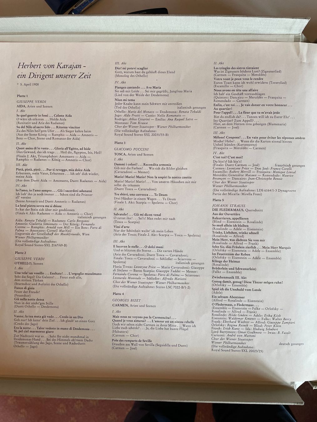 Dischi in vinile: 8 LP Grosser Klassiker - deutsche Grammaphon – Usato da Appenzell Steinegg venduto da Wurzlers 3
