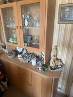 Vitrine / Esszimmerschrank in Eiche massiv
