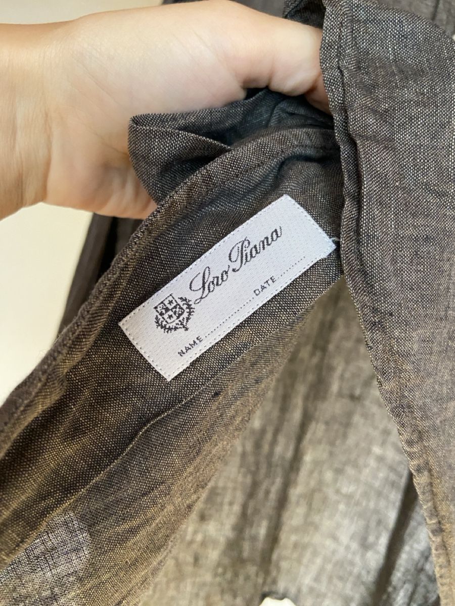 Loro Piana Camicie: Loro Piana André Men's Linen Button Down Shirt Hemd – Usato da Münchenstein venduto da B771 7
