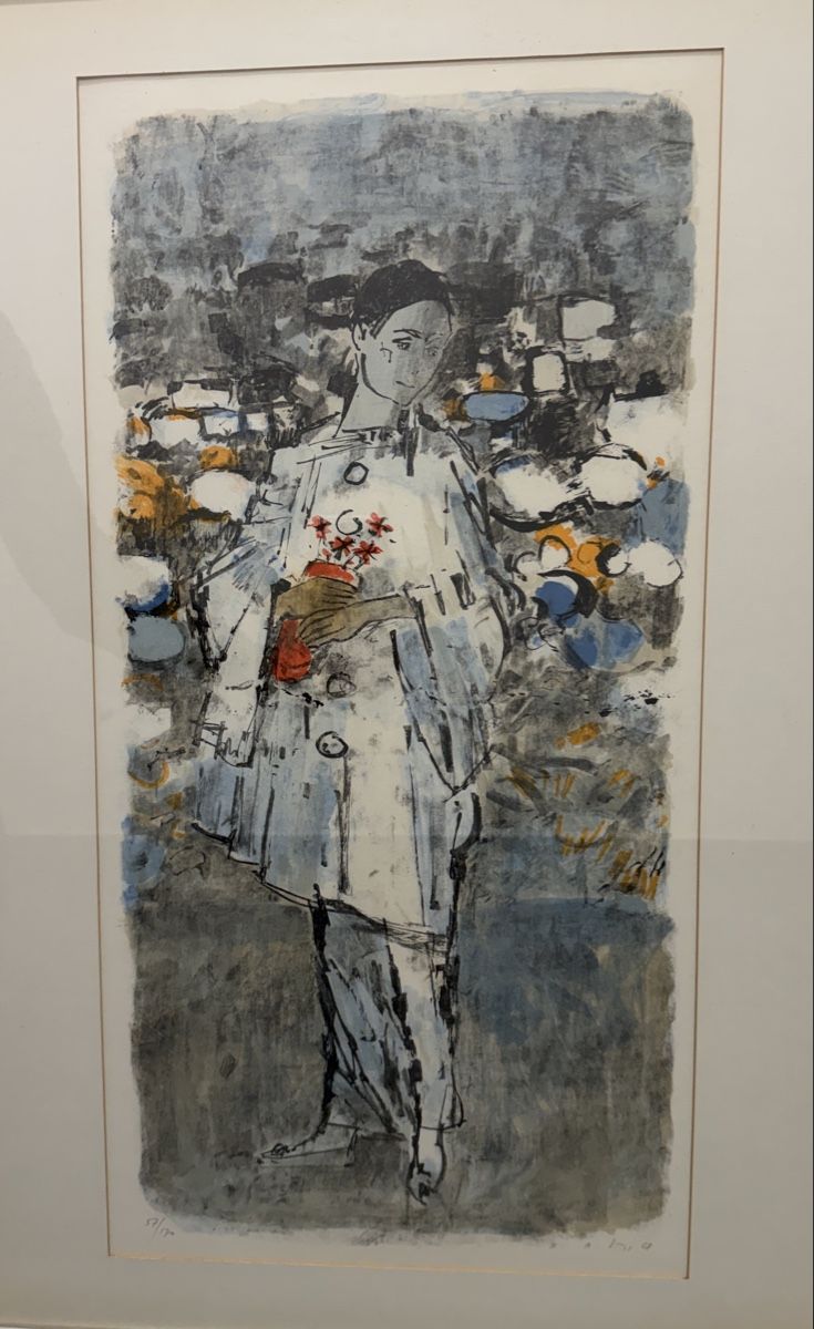 Grafica & Litografie: Hermann Alfred SIGG Lithographie, gerahmt 1986 – Usato da Dielsdorf venduto da pimping