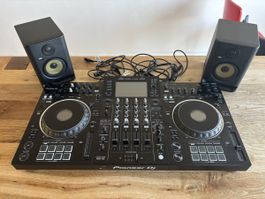 Pioneer DJ Deck XDJ-XZ mit 2 KRK Boxen, Kopfhörer & Kabel