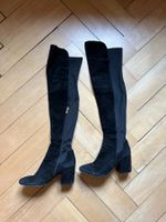 BRUNO PREMI - Leder Overknees Stiefel schwarz 39