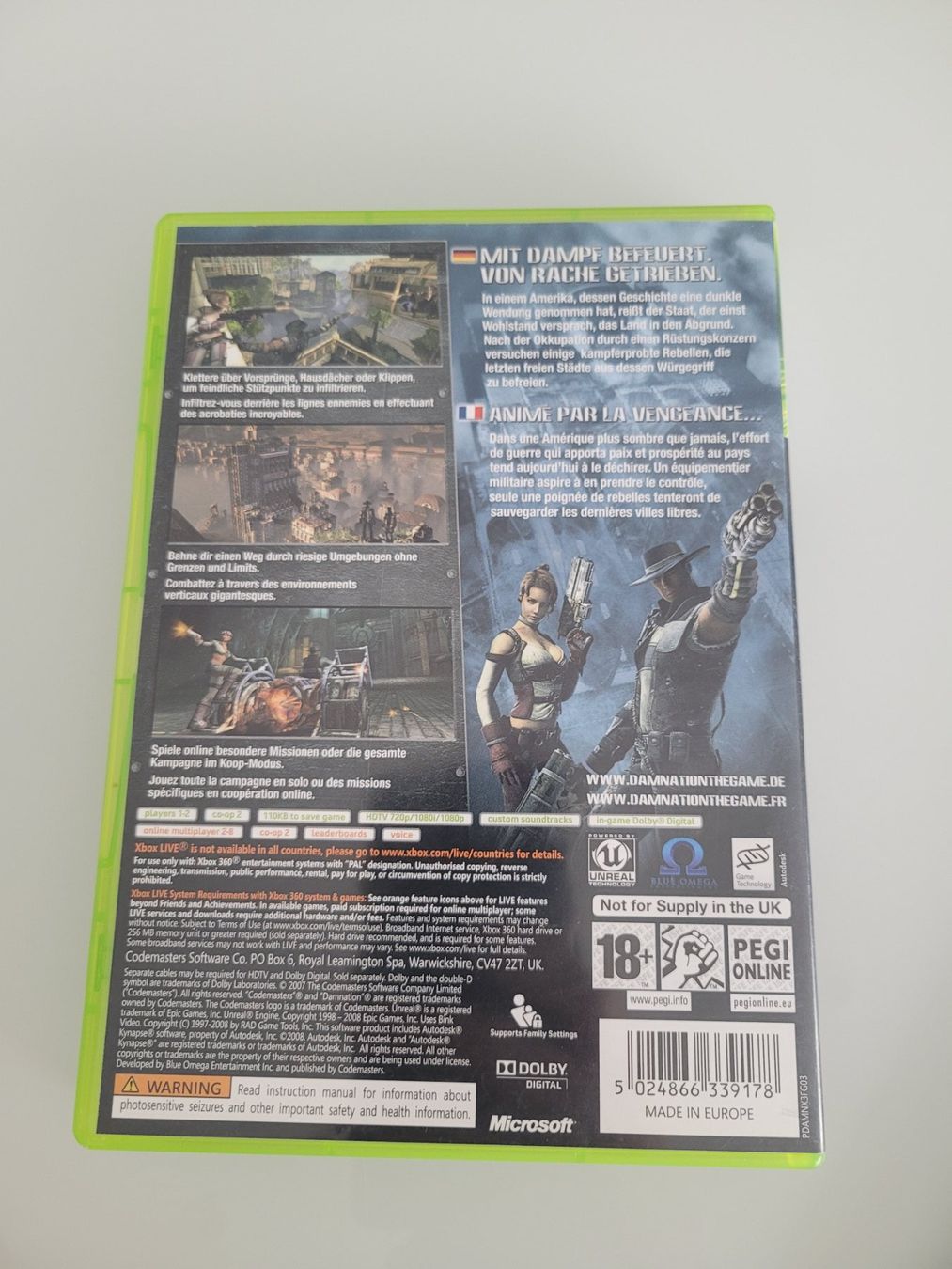 Spiele: Damnation (XBox 360) – Gebraucht aus Uezwil von -Retrogames- 2
