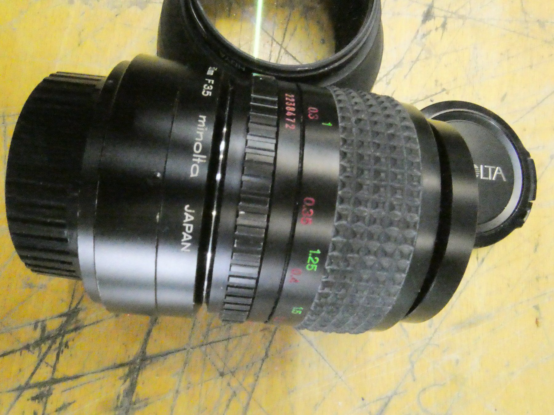 Minolta Obiettivi: Objectif Minolta MD Macro 50mm 1:3.5  avec bague Macro – Usato da Etagnières venduto da emmaus.electro 2