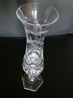 antike Kristall Glas Vase 24 cm
