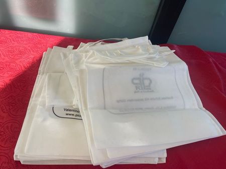 10 Stofftaschen mit Werbung NEU