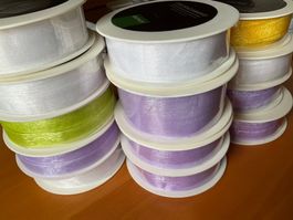 13x rubans d'organza / Organzaband