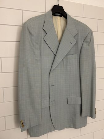 Hugo Boss Sakko kariert blau Grösse 54