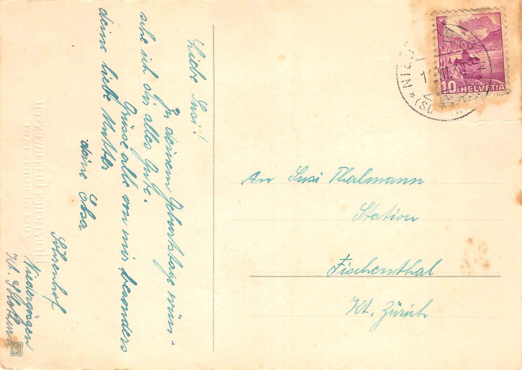 Ansichtskarten: Geburtstag, Fliegenpilz – Gebraucht aus Ottikon b.Kemptth. von Neptun1974 1