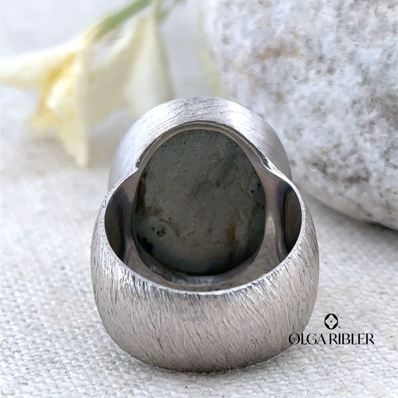 Olga Ribler Anelli: Statement Silber Ring 925 - Labradorite - Grösse 53 – Nuovo (secondo la descrizione) da Luzern venduto da Schmuckoutlet 6