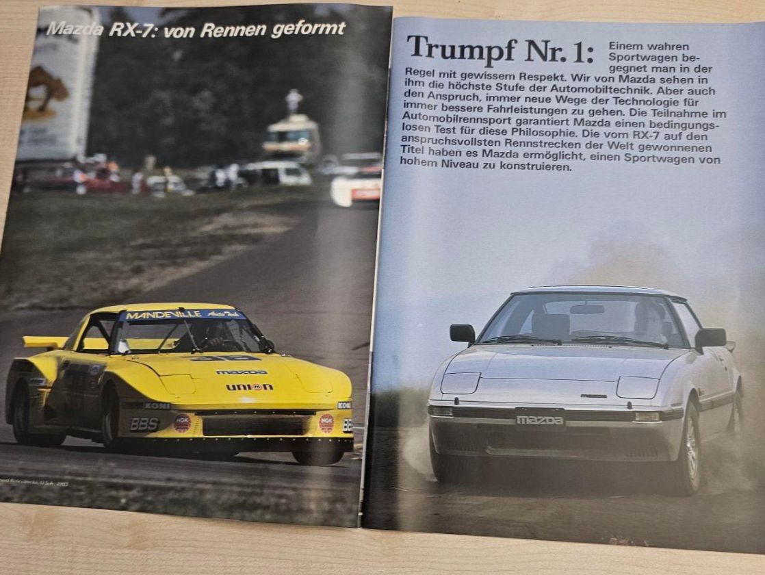 Mazda Documenti: Mazda RX-7 Prospekt 1984 – Usato da Reinach AG venduto da 911356 1