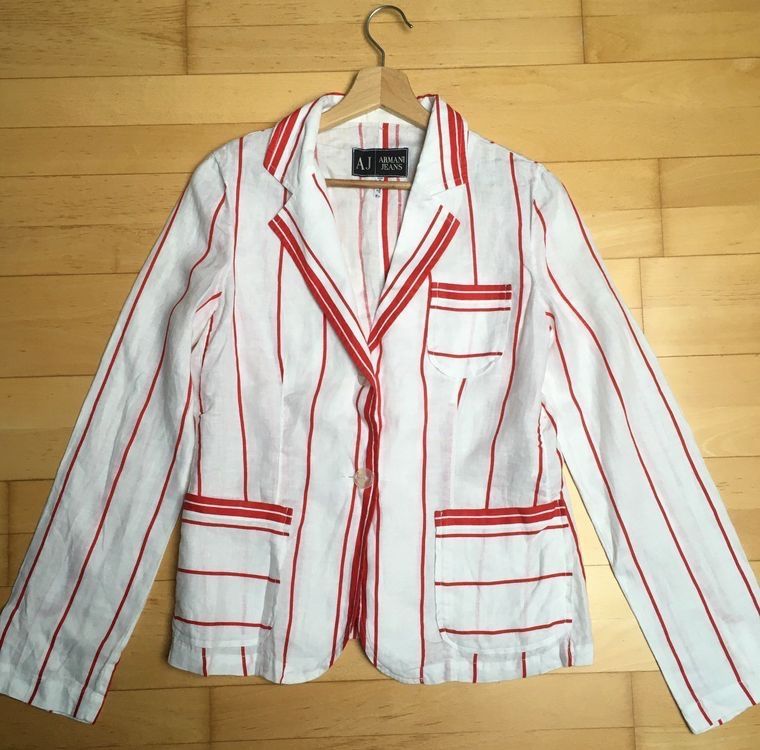 Armani Giacche: Armani Jeans Leinen Blazer Gr.36 – Usato da Unterägeri venduto da Jutka_04