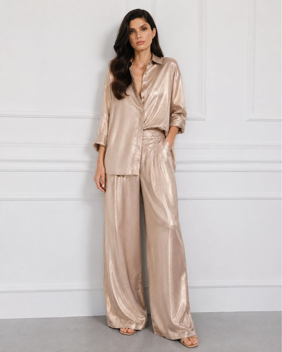Completi & Tailleur: CLEW Satin 2-Piece Set Size M – Usato da Zürich venduto da YanaZam