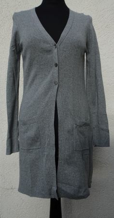 Repeat Strickjacke lang grau Gr. S 38