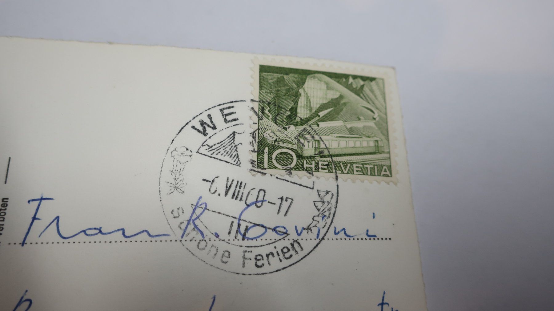 Cartes postales: Wengen - Eiger - Mönch - Jungfrau  1960 – D'occasion à Cormoret par Pascalll2001 5