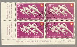 PP49 Viererblock Stempel 01.Aug. SBK 120.-
