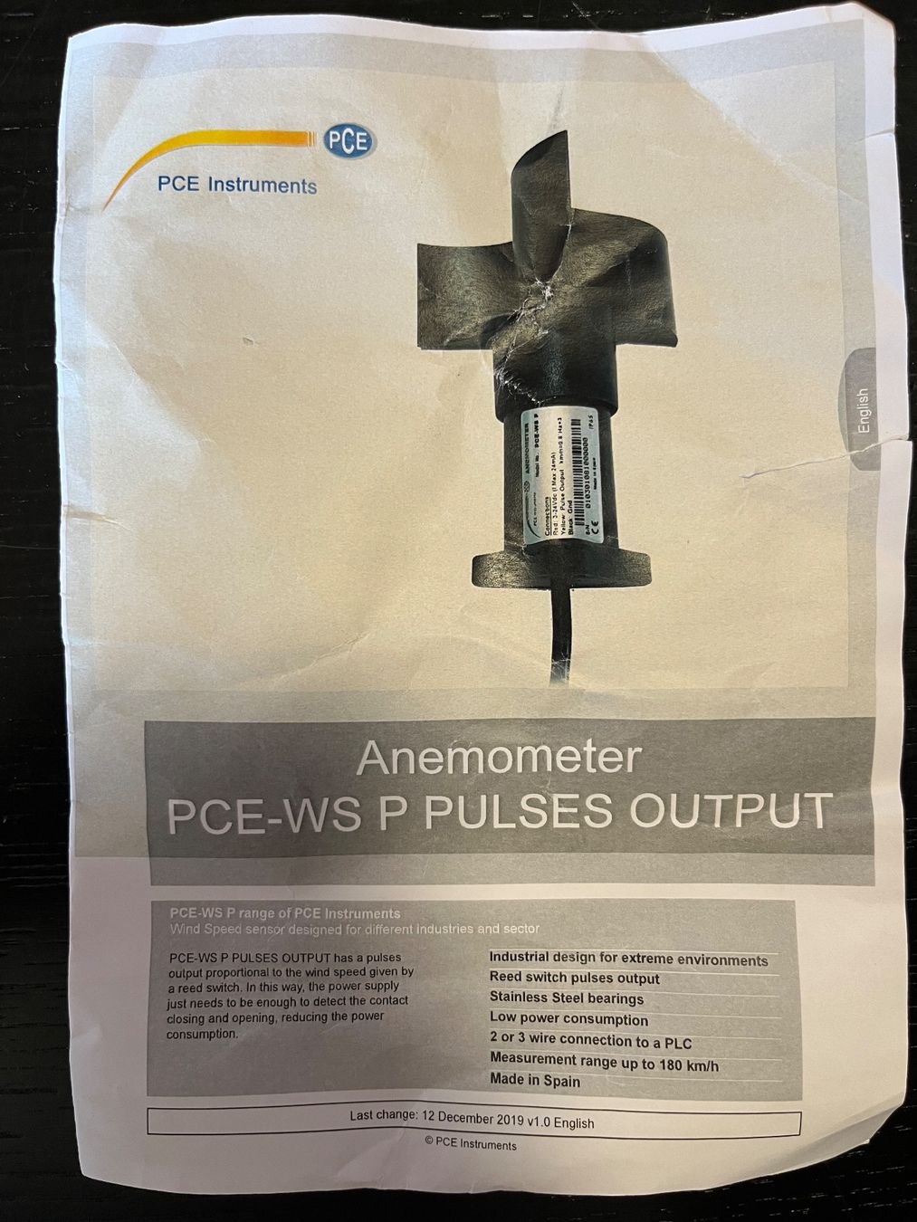 Misurare: unbenutzte Windmessanlage PCE Instruments PCE-WS P – Nuovo (secondo la descrizione) da St. Gallen venduto da hal_z78d 1