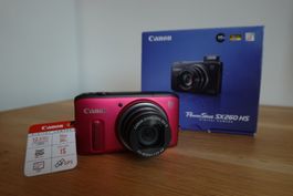 Canon Powershot SX260 HS OVP - Rosa