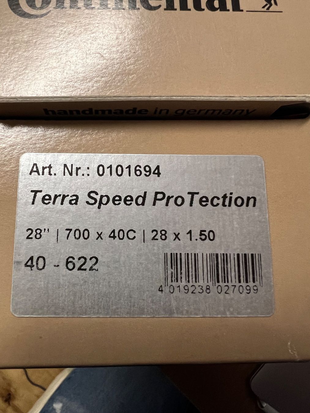 Continental Pneus & Kompletträder: Continental Terra Speed ProTection TR 700 x 40C – Neu und originalverpackt aus Roggwil BE von and_sl26 1