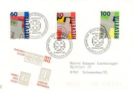 FDC Schweiz 1993 - 150 Jahre Schweizer Briefmarken - Ausgabe