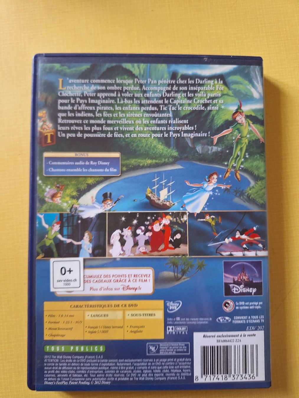 Alle DVDs: DVD Peter Pan Disney - Grand Classique – Gebraucht aus Genève von lis_hw8n 1