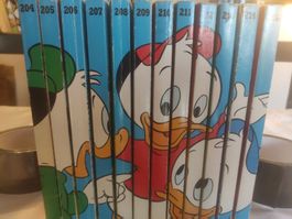 12 LTB 204 - 215 Donald  Lustiges Taschenbuch Rückenbild