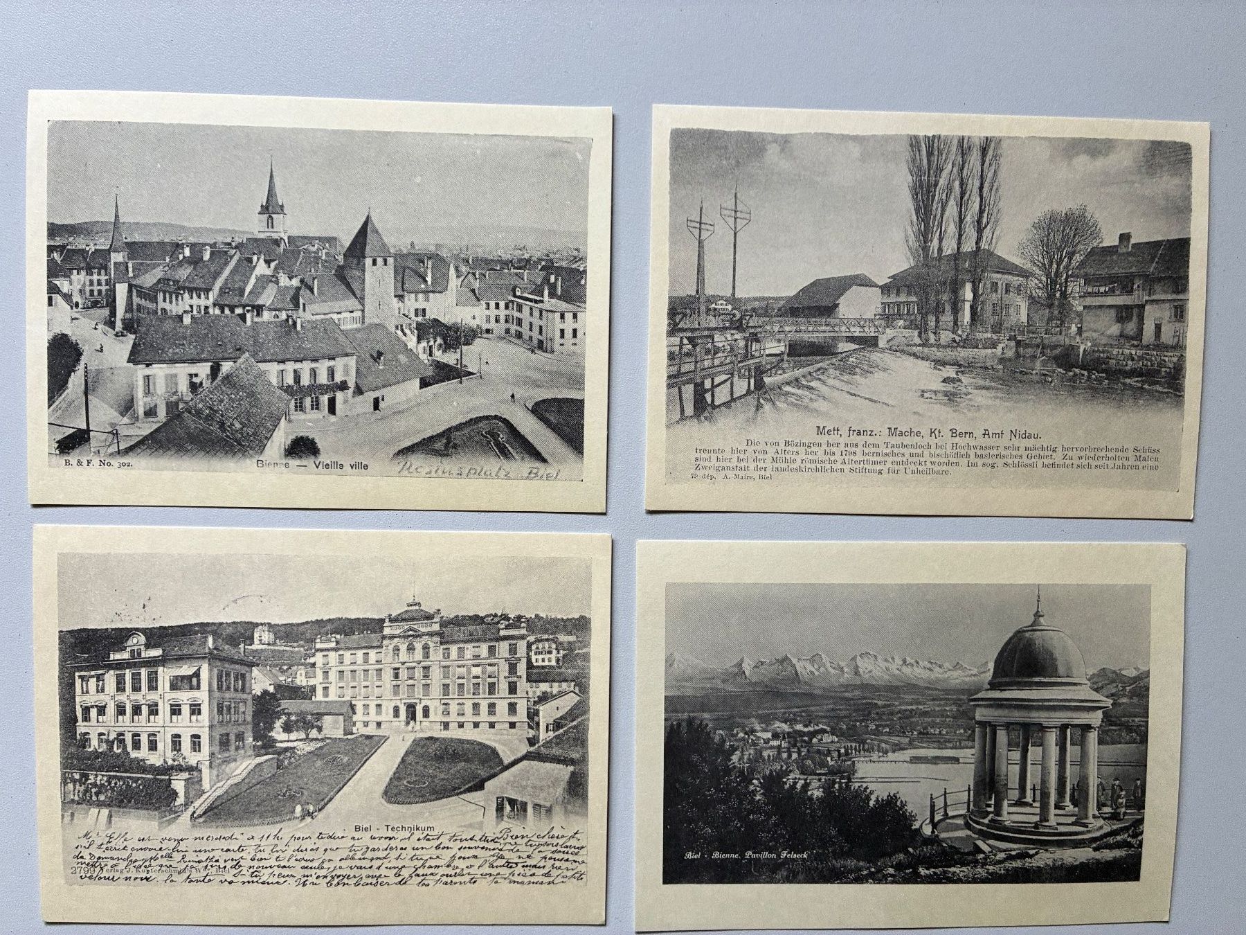 Cartoline postali: Antike Postkarten Biel – Usato da Ammerzwil BE venduto da Frama0 7