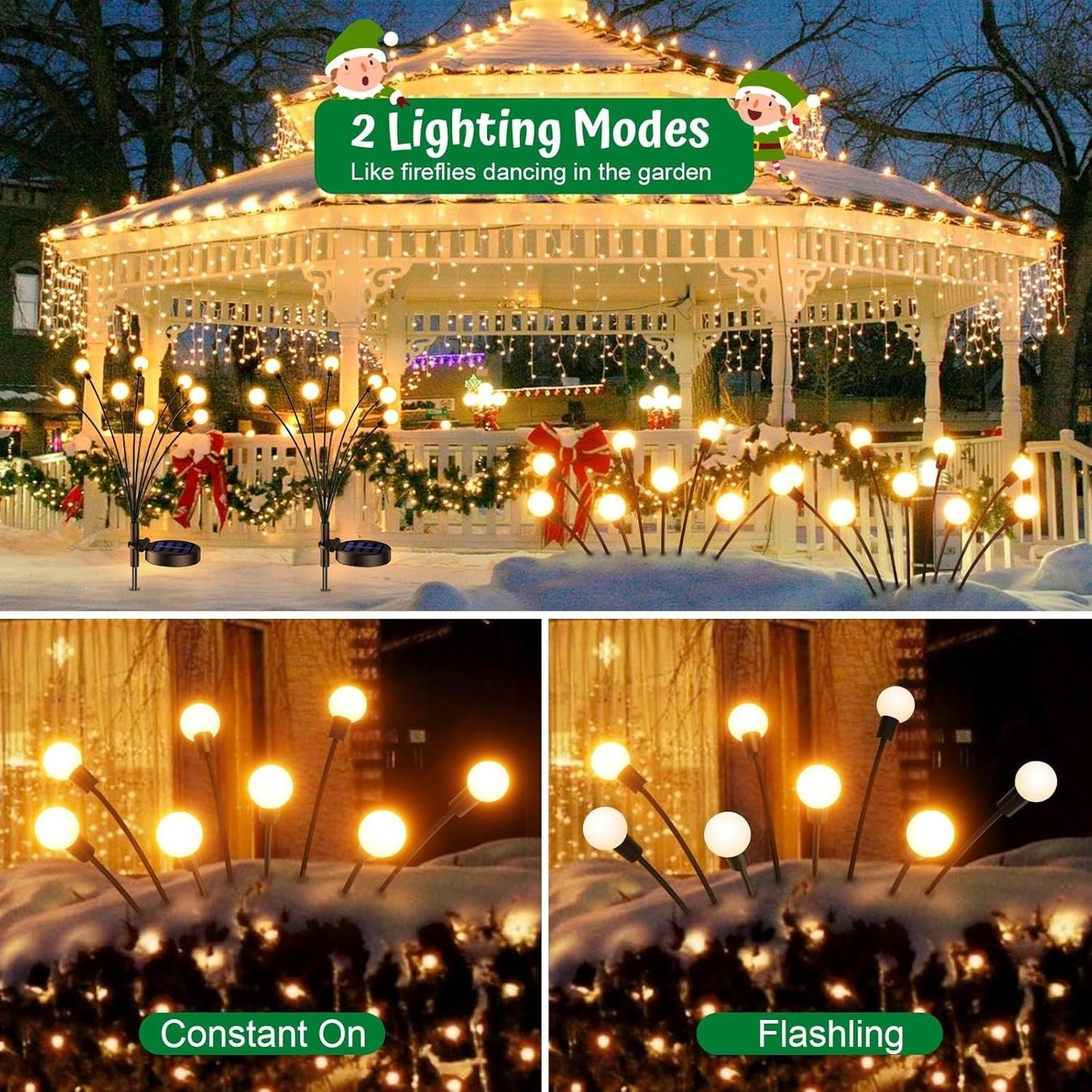 Lampade: Firefly Solar-Gartenlampen 4er Set, 32 LED, IP65 – Nuovo e nell'imballaggio originale da Nuglar venduto da SmartLiving24 2