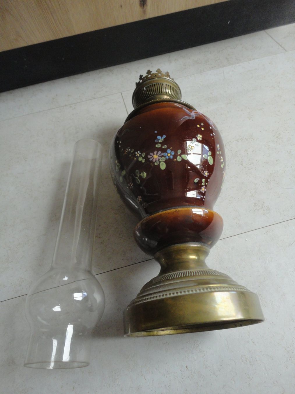 Lampes: Antike Petroleumlampe – D'occasion à Gelterkinden par Gimbo2 1
