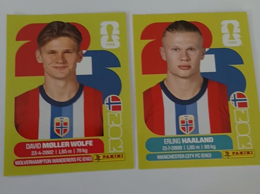 Panini Cartes à collectionner: Haaland - Moller Wolfe NORWEGEN (2 Stk.) – Neuf (Voir description) à Vaduz par ingenious