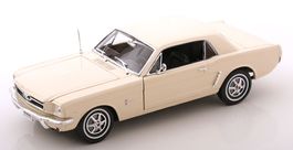FORD MUSTANG 1964 1/2 HARDTOP WEISS 1:18 WELLY