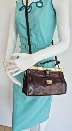 TASCHE VINTAGE BAG LEDER M.C. MARC CHANTAL LEDERTASCHE UNIKA
