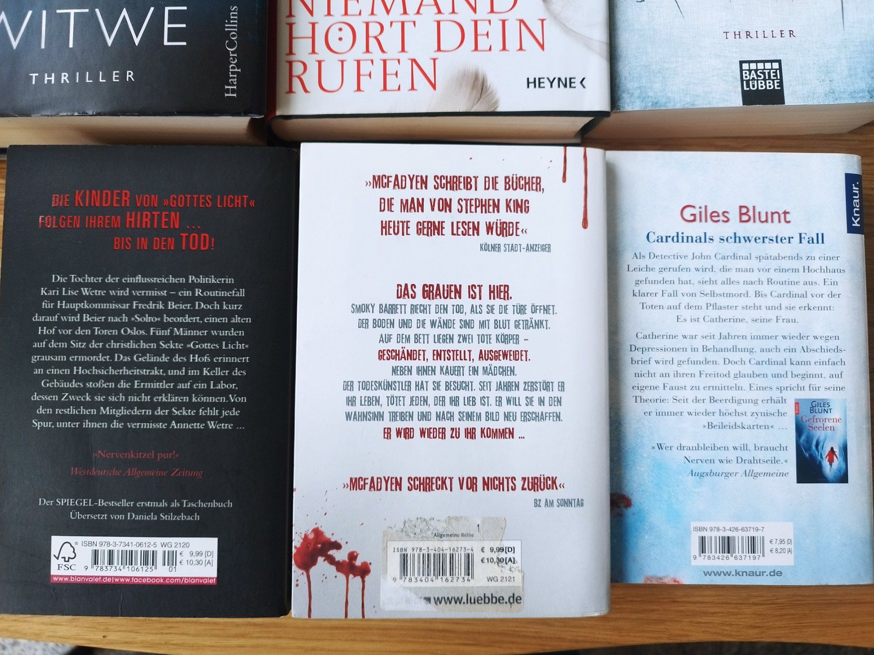 Libri: Bücher-Set - Thriller – Usato da Buchrain venduto da samsam013 2