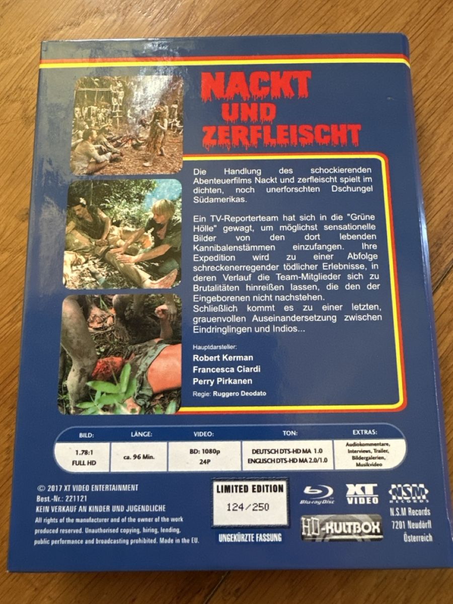 Tutti i DVDs: Nackt und zerfleischt XT Video Bluray Hartbox – Usato da Benken ZH venduto da Audi-erich 1