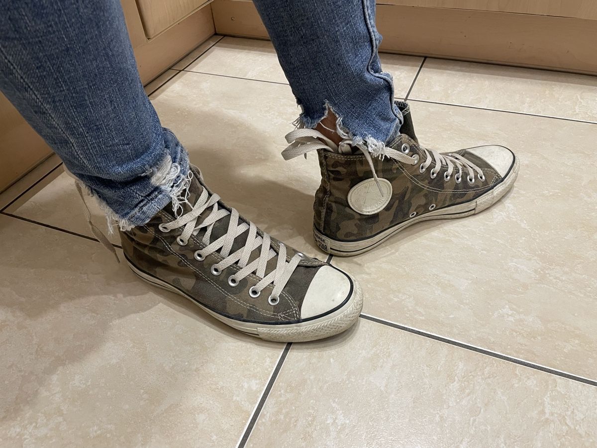 Converse Herrenschuhe: Converse All Star Chucks, Gr. 41, Camouflage Muster – Gebraucht aus Oeschgen von Caffi