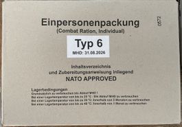 Einpersonenpackung (EPa) Typ 6 Bundeswehr (Outdoor/Camping/S