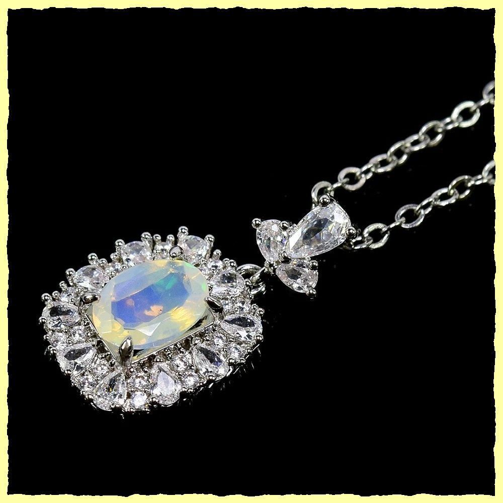 Ciondoli: Bezaubernder Anhänger mit ECHTEM Opal u. Kette – Nuovo e nell'imballaggio originale da Oberglatt ZH venduto da Diamond-Girl 1