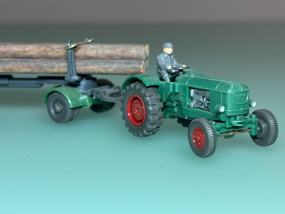 WIKING 871 Tracteur Eicher Avec Faucheuse - 1/87 HO - Miniature Agricole NEUVE